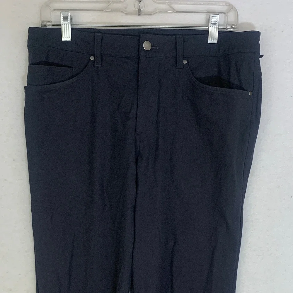 Lululemon ABC‎ Pant Slim Men 31 Black Warpstreme Performance Athleisure
